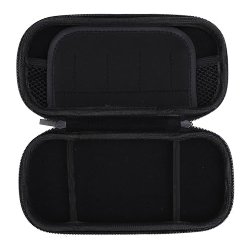 Eminchu 3000 Case, Water PU Hard EVA Carrying Case, Zippered Mesh Pocket with Durable Construction, Ideal for Game Cartridges & Accessories (Black) - color: Black