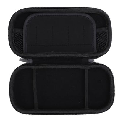 Eminchu 3000 Case, Water PU Hard EVA Carrying Case, Zippered Mesh Pocket with Durable Construction, Ideal for Game Cartridges & Accessories (Black) - color: Black
