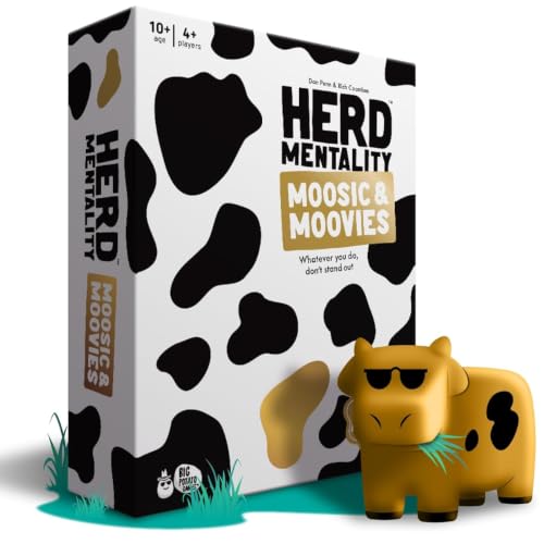 Big Potato Herd Mentality Moovies & Moosic Board Game | Fun for The Whole Family - style: Moosic and Moovies Edition