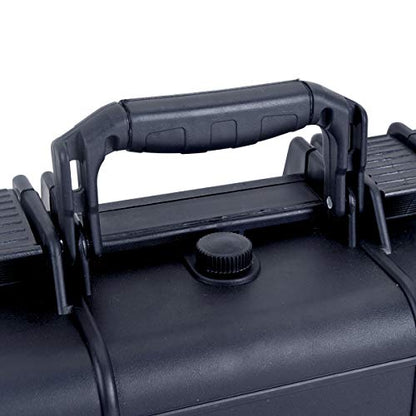 MEIJIA All Weather IP67 Waterproof Hard Camera Case,Hard Protective Case,Hard Case with Customizable Foam,Fit Use of Drones,Camera,Equipments,Pistols(Black,13.35 x11.63x5.98inches) - color: Black, size: 13.35 x11.63x5.98inches