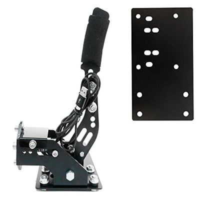 Anman USB Handbrake with Adapter Plate for PC Windows 14 Bit Professional Gaming Peripherals fit Racing Games Logitech G27 G25 G29 G920 G923 Thrustmaster T500 T300