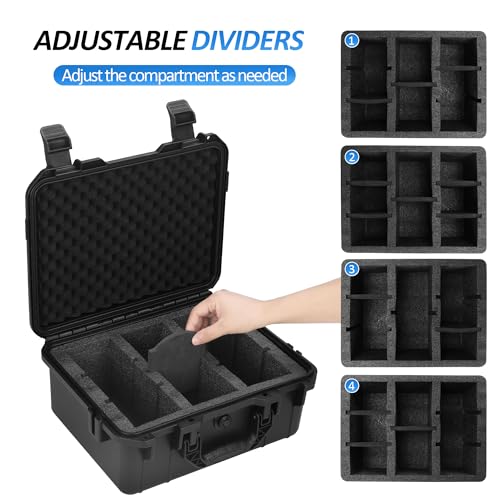 Toploader Storage Box for 3" x 4" 35pt Rigid Card, Top Loader Card Hard Storage Case with 5 Foam Dividers, Waterproof Graded Card Storage Box for PSA/CSG/CGC/SGC/BGS Sports Cards