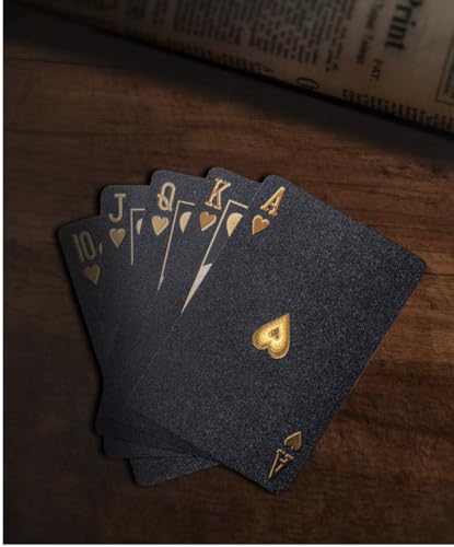 Black Diamond Playing Cards - Waterproof Deck for Magic, Poker, and Casino Fun. Ideal for Parties and Special Occasion Gifts (Black Diamond, 1 Deck) - style: BLACK DIAMOND