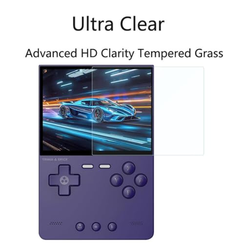 for Trimui Brick Screen Protector, [2 Pack] HD Tempered Glass Film [9H Hardness] [Anti-Scratch] Compatible for Marryoo FINGEREVO WESICH HANHIBR Ampown TRIMUI Brick Retro Handheld Game Console