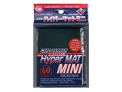 KMC 60 Hyper Mat Green Small Mini Size Sleeves - Japanese Size - Yu-Gi-Oh