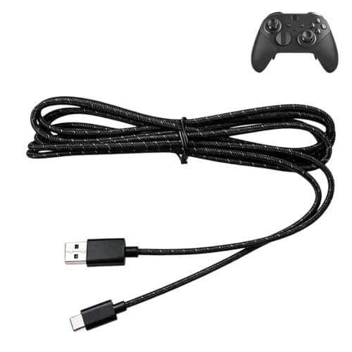 Black Elite 2 Charging Cable Replacement for Xbox Elite Series 2 Controller Charging Cable,Replacement for Xbox Series S/X, 9FT 2.7M Long | USB to Type-C Charger Cord - color: Black