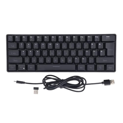Semme 3 Mode Silent RGB Backlight Keyboard Wired Compatibility for Laptop Phone Tablet Gaming and Office Use (Black) - color: Black