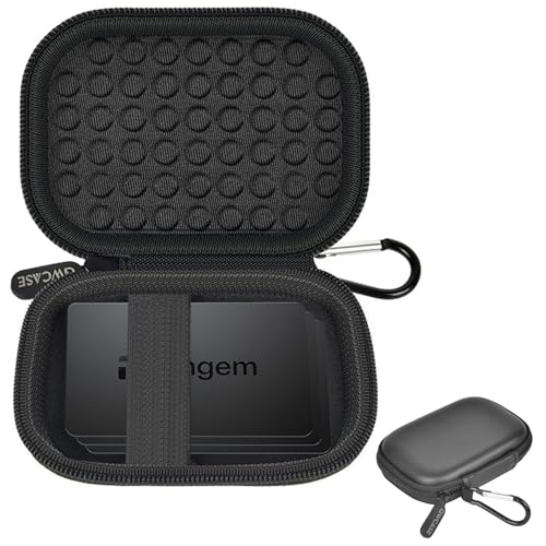 GWCASE Hard Case for Tangem Crypto Wallet 2-3 Cards, Carabiner, Black | EVA Hard Shell with Scratch-proof Lining; Elastic Band; Carabiner for EDC;Dustproof, Dplash-resistant;Box Only - color: Black
