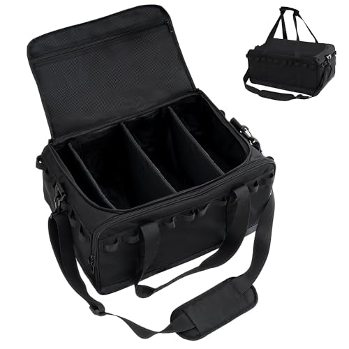 COOZMENT 35L Multi-functional Duffle Bag, Waterproof Shoe & Picnic Camping Organizer, 3 Adjustable Dividers for Travel, Sports, GYM - style: Upgrade Style