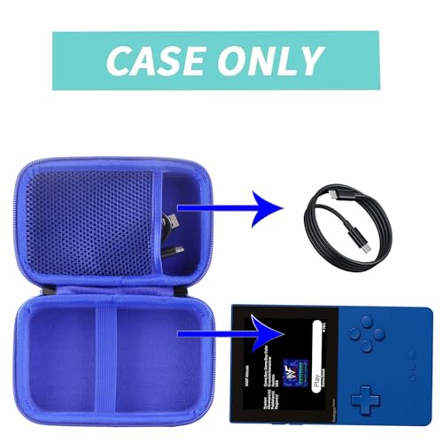 Hard Carrying Case Compatible with RG40XX V Handheld Game Console RG 40XXV,Analogue Pocket Handheld Game Console (Case Only) (blue) - style: Blue
