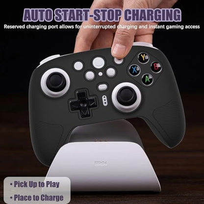 FIOPAZ Silicone Skin Cover for 8Bitdo Ultimate 2, Dust/Sweat-Resistant Protective Case for 8bitdo Ultimate 2 Bluetooth/Wireless Controller Accessories, Black - color: Black