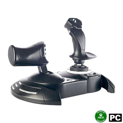 Thrustmaster T-Flight Hotas One Flight Stick & Throttle - XBOX & PC | Detachable design, Officially licensed, adjustable resistance, responsive trigger, 14 programmable buttons, dual rudder - style: Black Xbox Series X/S | PC
