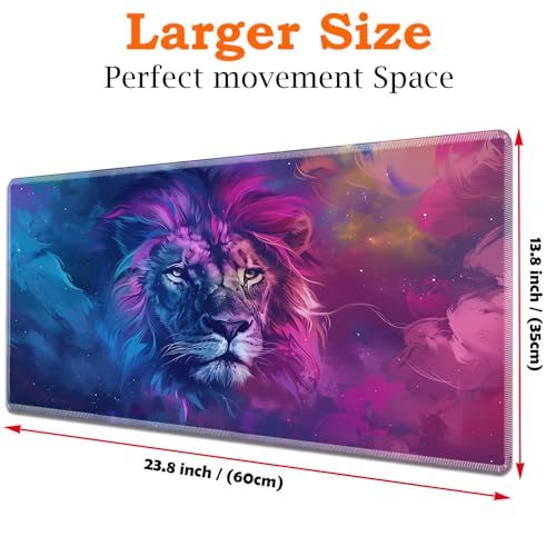 for MTG Playmat Non-Slip Rubber Play Mat with Storage Bag Combination, Ideal for Card Game Lovers TCG Play Mat, Blue and Purple Lion - color: Blue and Purple Lion