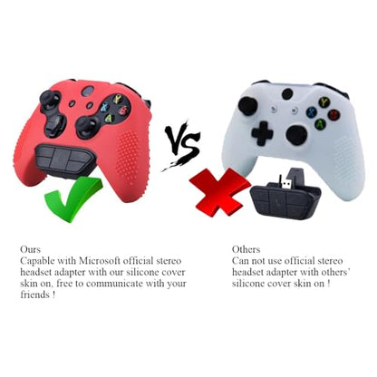 OSTENT Soft Protective Silicone Rubber Skin Case Cover for Xbox One Elite Controller (Red) - color: Red