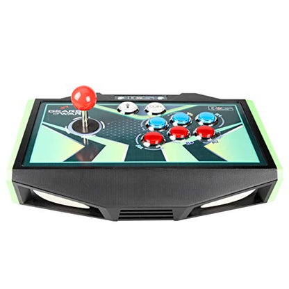 EG STARTS Arcade DIY Kit USB Encoder To PC Joystick + 8 Ways 5 Pin Stick + Chrome Plated LED Illuminated Push Button 1 Player & Coin Buttons For Arcade Mame Raspberry Pi 2 3 3B Games