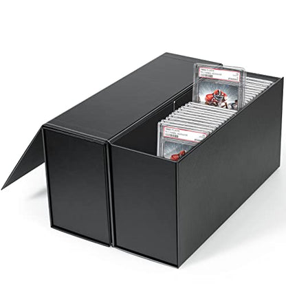 tutata PSA Graded Card Storage Box, PSA Graded Card Storage Holder Container Trading cards Boxes - 2 Pack