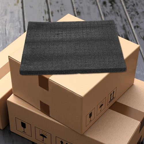 Tofficu Black Foam Padding Storage Box Insert with Soft Sponge Cushioning for Packing and Moving Household Items and Items, Versatile Use Foam Pad for Protection