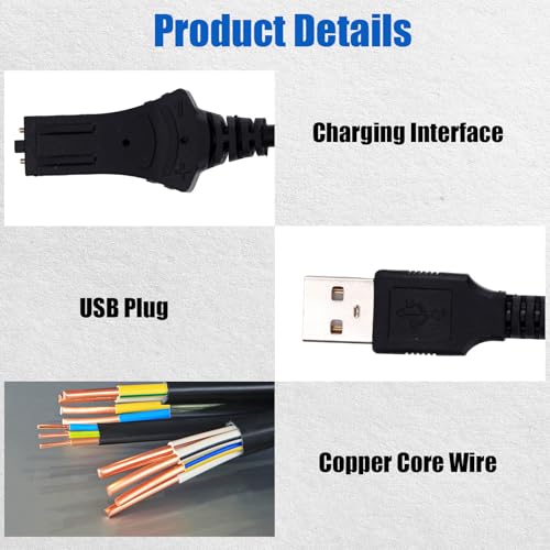 1pcs 1866460 Charging Cable for Minn Kota I-Pilot Link Remote | 1.5m/4.92ft Long Charger Cord Replacement Accessories Compatible with All Trolling Motor i-Pilot Remotes