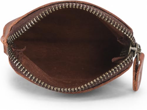 Premium Full Grain Leather Playing Card Case, Zippered Playing Card Holder for Poker Bridge Cards, Durable Leather Card Deck Storage Organizer Travel Card Carrying Pouch Multi Purpose Wallet - color: Tan