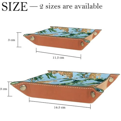 Tropical Leopards Dice Tray Dice Rolling Tray Folding Dice Holder for Dice Games, Like RPG, DND and Other Table Games - color: Multi 20