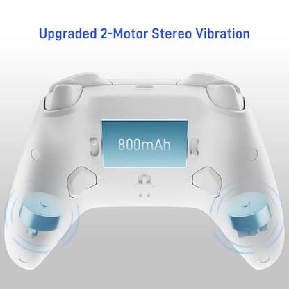 FLYDIGI Direwolf 4 PC Controller Forceflex Joystick Forceswitch Triggers | 1000Hz Report Rate, Grip Vibration, 2 Extra Customizable Bottons, 6-Axis Gyro, 800mAh Battery