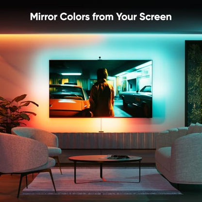Nanoleaf 4D TV LED Backlight, Smart Addressable Gradient Light Strip | Multicolor Immersive LED Light strip with Screen Sync, Bias Lighting for Home Theatre & Gaming, Fits Up to 85" TV
