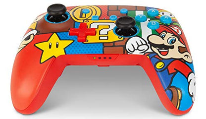 PowerA Enhanced Wireless Controller for Nintendo Switch/Switch 2 / Switch Lite/OLED Model - Mario Pop - Gamepad, game controller, Officially Licensed - color: Mario Pop