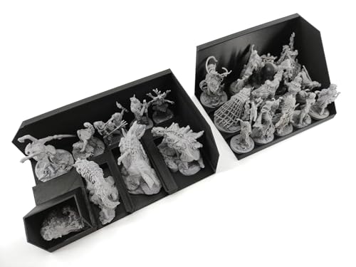 Board Game Insert for Tainted Grail Monsters & Mounted Heroes - color: Dark Brown