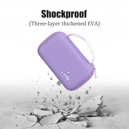 worfty Case for Retroid Pocket Classic/ Retroid Pocket Flip 2 Retro Game Console - Hard Travel Protective Carrying Storage Bag (Purple) - color: Purple