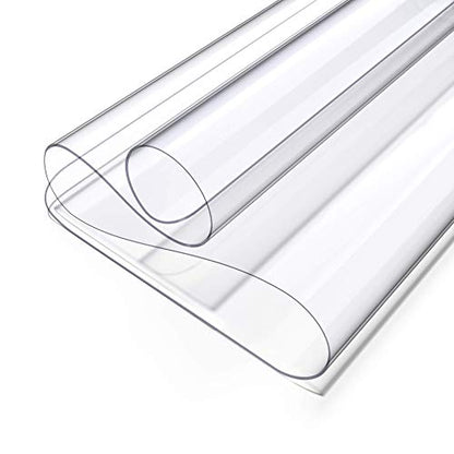 Clear Writing Desk Pad, 24’’x48” Heat Resistant Waterproof PVC Round Edge Durable Desk Protect Mat, Anti-Static Writing Mat Table Protector - size: 24" x 48"