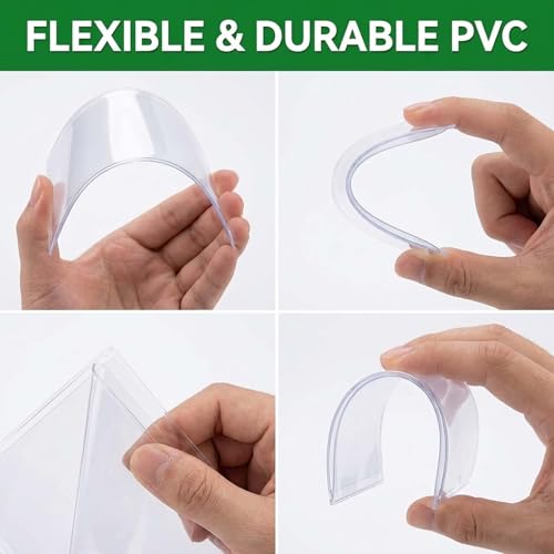 4Pcs Mahjong Card Sleeve, Clear Waterproof Game Card Protective Holders | Waterproof mahjong plastic card sleeve set, scratch-resistant , lightweight protective holders for tabletop mahjong gaming