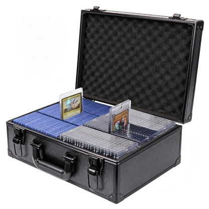 Toploader Storage Box for 3" x 4" 35pt Rigid Cards, 630+ Top Loaders Capacity, Trading Card Storage Hard Case, Sports Card Storage Box with Lock for Magnetic Card Holders,MTG Cards