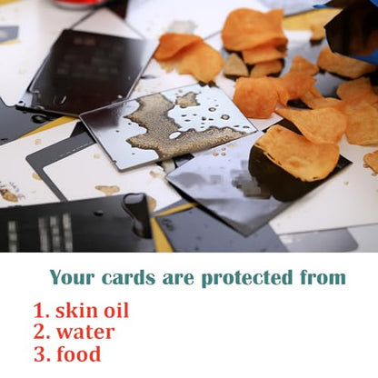 DeElf 1000 Bulk Clear Card Sleeves for Playing Card Standard Size Trading Game Fit MTG Baseball and Sport Cards Acid Free Enhance Penny Protector