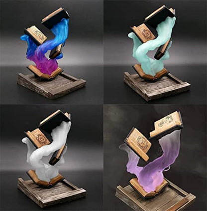 Thyggzjbs Magic Book Dice Tower,Tomes of Magics Tower Magics Dice Tower Big Book Ornaments Clear Ornament Bulbs,Personalized Magic Tower BookCollection (Burlywood) - color: Burlywood