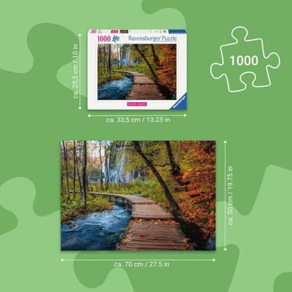 Ravensburger Autumnal Wooden Trail 1000 Piece Puzzle for Adults