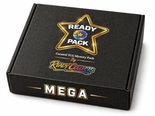 Ready Pack Mega - 200 Pokémon Compatible Trading Card Bundle - 1 Illustration Rare Card - 5 Ultra Rare Cards - 50 Holo Cards