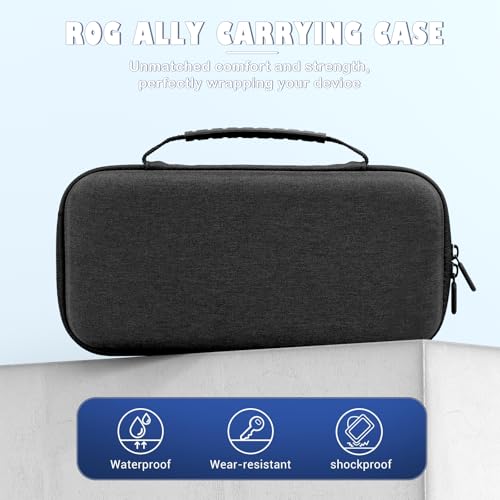 VGBUS Carrying Case Compatible with Rog Ally X & Rog Ally 2024,Large Capacity Portable Travel Handheld Case for ASUS Rog Ally Gaming Console and Accessories