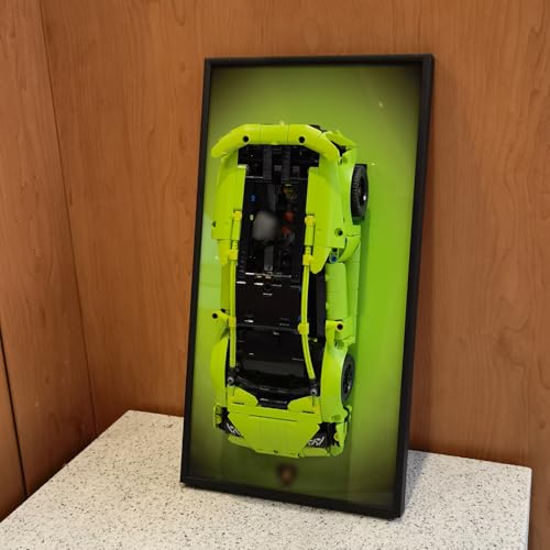 Display Wallboard for LEGO Technic Lamborghini 42161 Race Car Model Kit, Home or Office Decorative Wall Panels,Adult Collectibles Wall Mount Frame (No Car Included) (42161 Display Wallboard)