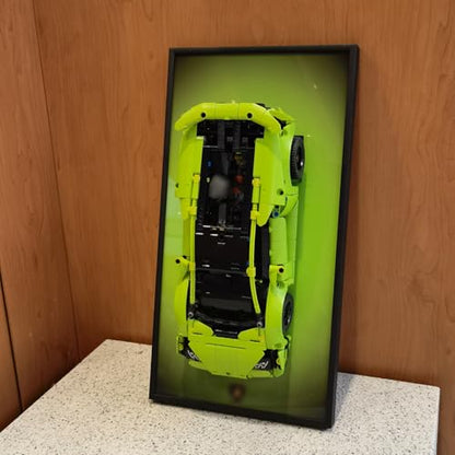 Display Wallboard for LEGO Technic Lamborghini 42161 Race Car Model Kit, Home or Office Decorative Wall Panels,Adult Collectibles Wall Mount Frame (No Car Included) (42161 Display Wallboard)