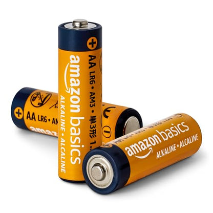 Amazon Basics 48-Pack AA Alkaline High-Performance Batteries, 1.5 Volt, 10-Year Shelf Life, Long-lasting, No Leakage - size: 48 Count (Pack of 1)