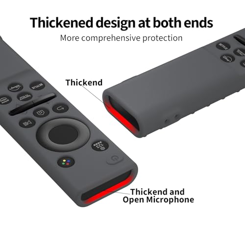 Hi Color Remote Cover for Samsung BN59-01388 BN59-01393 Silicone Remote Case Protective Sleeve (Dark Grey) - color: dark grey