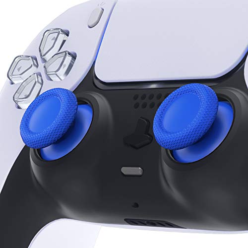 eXtremeRate Blue Replacement Thumbsticks for PS5 Controller, Custom Analog Stick Joystick for PS4 Controller Universal - color: Blue