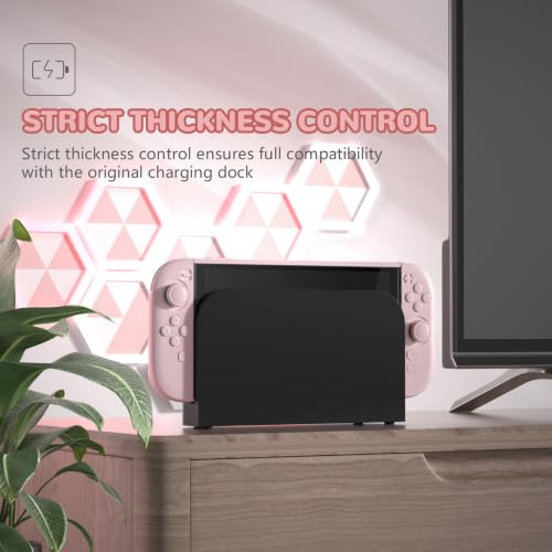 PlayVital Hard Case for Nintendo Switch 2 with Extra Stand & Thumb Grip Caps | Split Design, Dockable Protective Full-Body Shell Cover for Nintendo Switch 2 | Solid Color Series, Cherry Blossoms Pink - color: Cherry Blossoms Pink