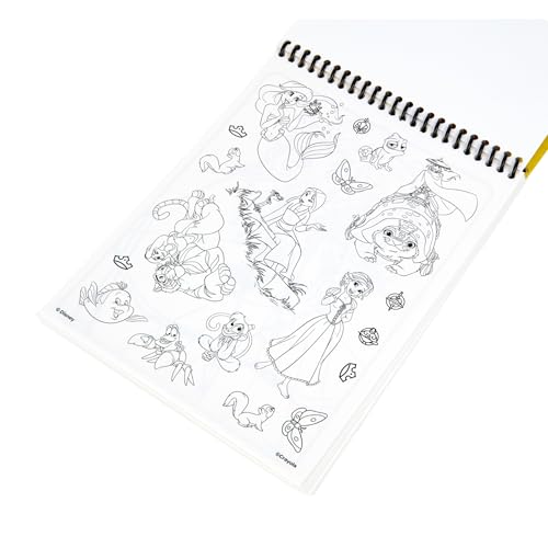Crayola Disney Princess Sticker Activity Pad, 12 Princess Coloring Pages, 100+ Stickers, Travel Activity, Princess Toys, Toddler Gifts