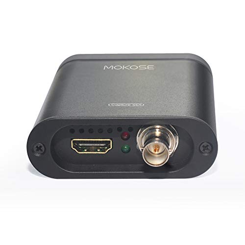 MOKOSE USB3.0 HDMI/SDI Video Capture Card for Windows, Linux, OS X (Mac) HD Loop Thru Game Dongle Grabber Device 1080P 60fps UVC Free Driver Box