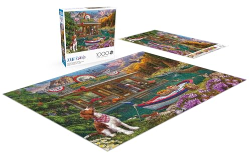 Buffalo Games Lena Country Life Floating Country Store 1000 Piece Jigsaw Puzzle - 26.75 x 19.75 in - Jigsaw Puzzles for Adults - Includes Full Color Poster - Focus & Relaxation