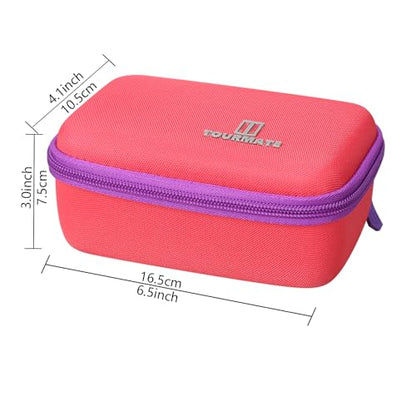 Tourmate Hard Case Replacement for Winning Moves RACK-O, Retro package Card Game (Case Only) (Red + Purple) - color: Red + Purple