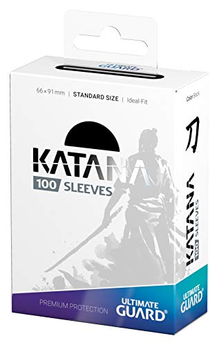 Katana Sleeves Standard Size Black (100) - color: Black, size: Standard Size (66 x 91mm)