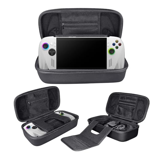 Carrying Case for ASUS ROG XBOX Ally/ROG XBOX Ally X Handheld Gaming Console, Portable EVA Travel Hard EVA Case for Storage and Stand, Shockproof Storage Bag for ROG XBOX Ally X Accessories (Black) - color: Black