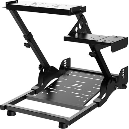 PXN Steering Wheel Stand – A10 Foldable&Adjustable Racing Wheel Stand | 23 lb Heavy-Duty Frame, Sim Racing Cockpit, Universal Fit for V10/V99/VD4/VD6, G29/G920/G923, R3/R5, T248, DD Pro &More